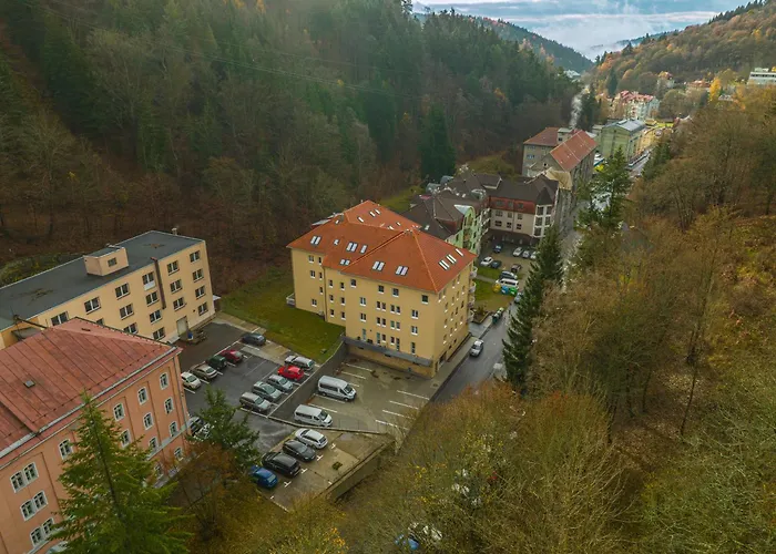 K Lanovce S Parkovanim Lägenhet Jáchymov